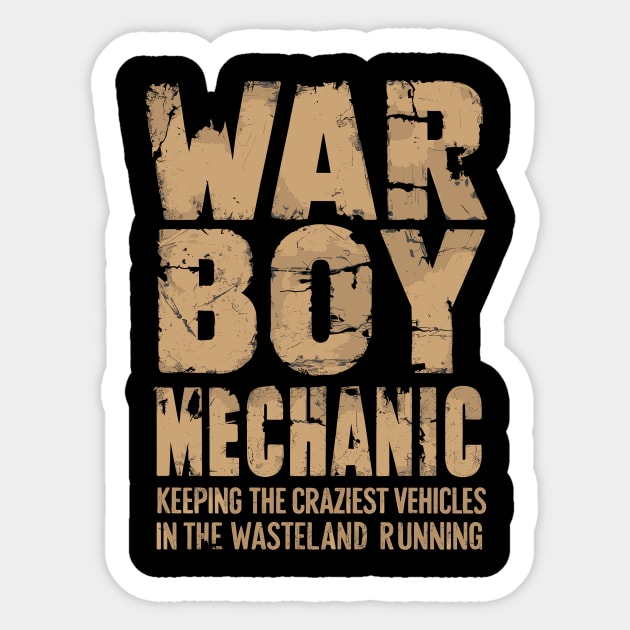 War Boy Mechanic Sticker by Whats That Reference?